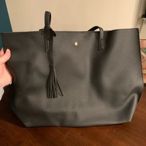 Black Shoulder Tote